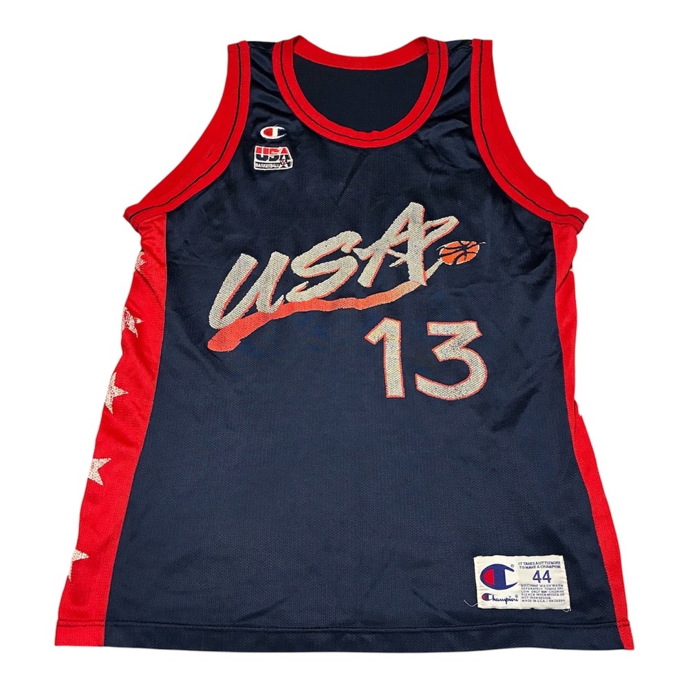 Vintage Champion Shaquille O'Neal USA Basketball Jersey 13 1996 Olympics Mens 44